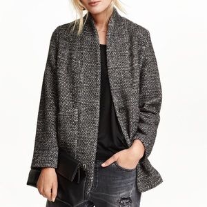 H&M - Herringbone oversized coat